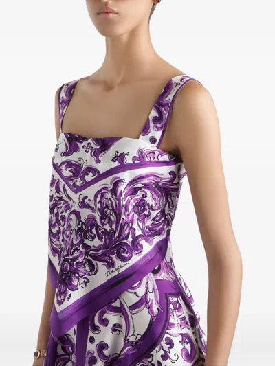 Dolce & Gabbana Majolica-print Midi Dress