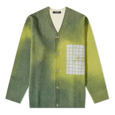 A-cold-wall* Gradient Cardigan Sweaters 'olive' In Green