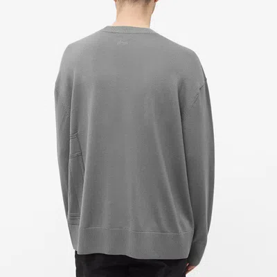 A-cold-wall* Intarsia Logo Knit Sweaters 'grey' In Gray