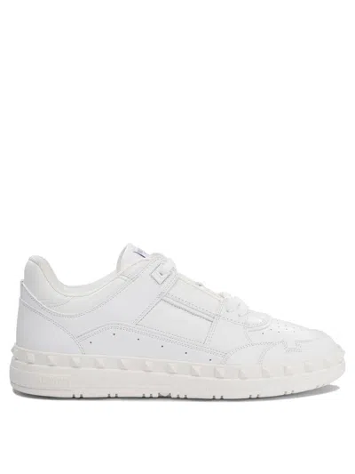 Valentino Leather Freedots Sneakers Studded Detailing