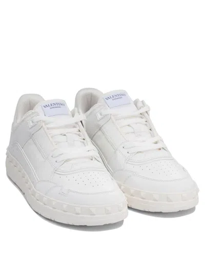 Valentino Leather Freedots Sneakers Studded Detailing