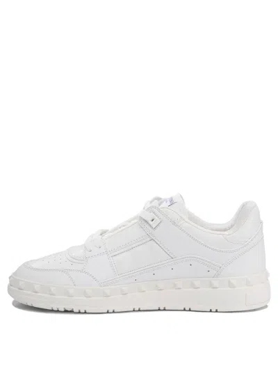 Valentino Leather Freedots Sneakers Studded Detailing