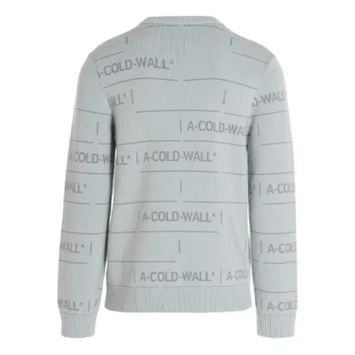 A-cold-wall* Chain Jacquard Knit Sweater In Blue