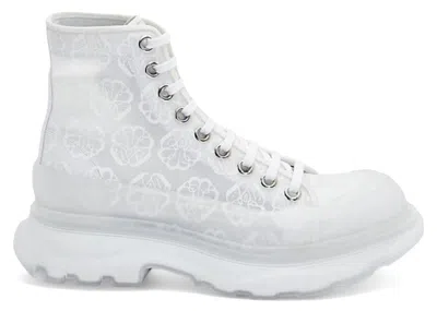 Pre-owned Alexander Mcqueen Tread Slick Boot Transparent (women's) Sneakers In White