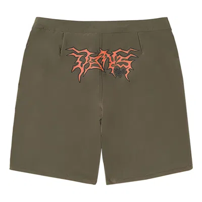 Vans Okeh Fire Record Shorts 'green Orange' In Green