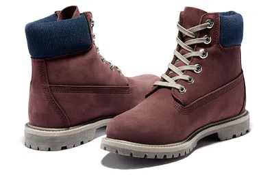Timberland (wmns)  Premium 6 Inch Waterproof Boots 'burgundy Nubuck'