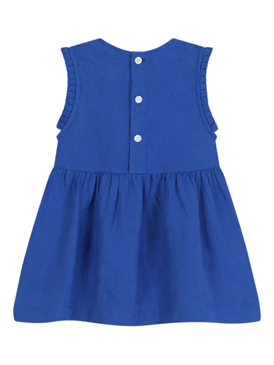 荷叶边无袖连衣裙