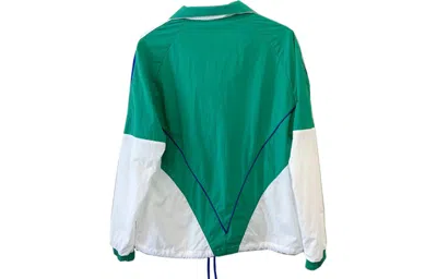 Li-ning Paris Fashion Week Contrasting Colors Cardigan Loose Jacket 'green White'