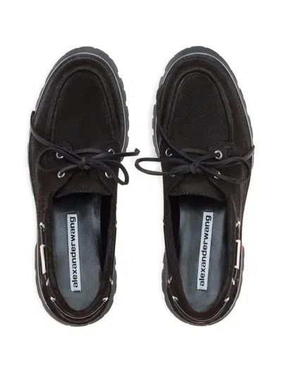 Alexander Wang Lace-up Derby Shoes In Black