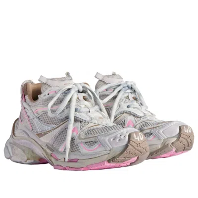Balenciaga Runner 2.0 Multicolor Low Top Sneakers With Runner Logo In Tech Fabric Woman In Gray