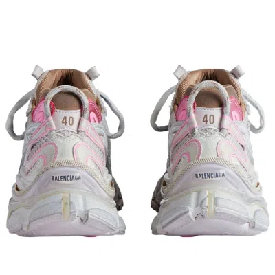 Balenciaga Runner 2.0 Multicolor Low Top Sneakers With Runner Logo In Tech Fabric Woman In Gray