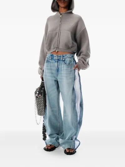 Alexander Wang Zip-detail Jeans In Blue