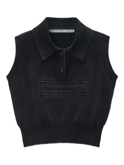 Alexander Wang Polo Style Sleeveless Top