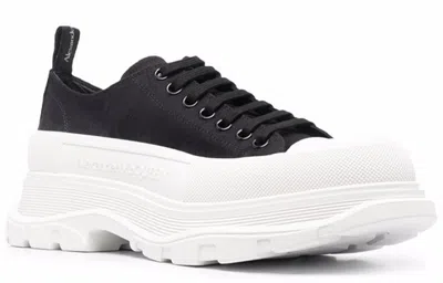 Alexander Mcqueen Tread Slick 'black Off White' In White