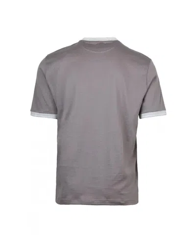 Eleventy Round Neck Short Sleeve T-shirt In Multi