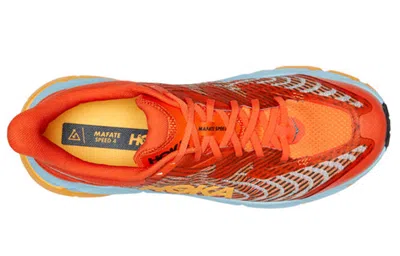 Hoka One One Mafate Speed 4 'puffin's Bill Orange' In Red