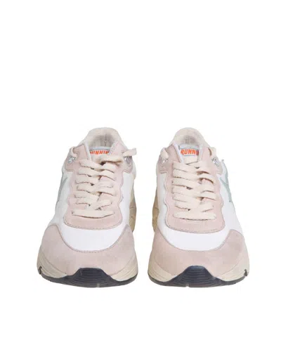 Golden Goose Sneakers In Leather And Suede In Pink