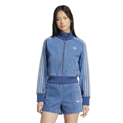 Adidas Originals Adicolor Denim Track Jacket In Blue