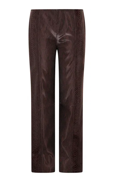 Paris Georgia Python Leather Pants