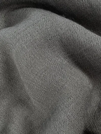 Rick Owens Frayed Scarf In Gray