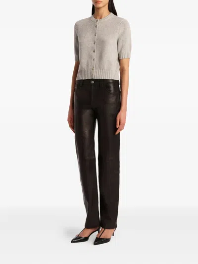 Khaite Short-sleeve Button-up Cardigan