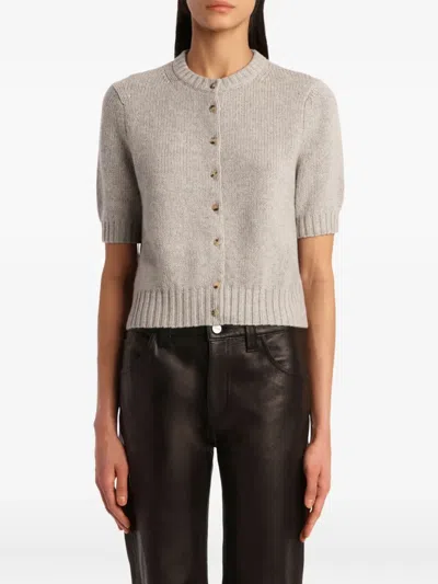 Khaite Short-sleeve Button-up Cardigan