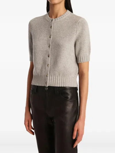 Khaite Short-sleeve Button-up Cardigan