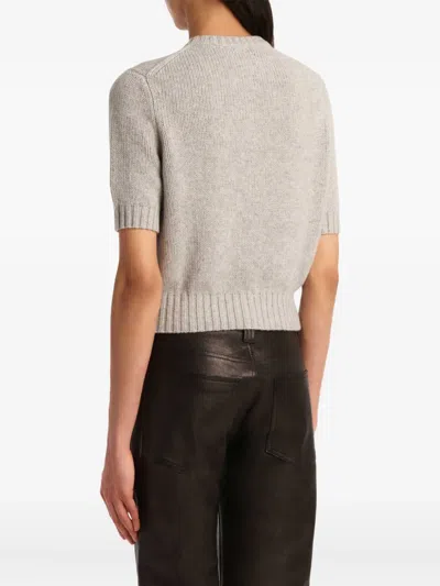 Khaite Short-sleeve Button-up Cardigan
