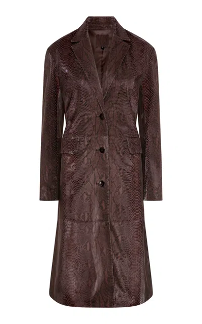 Paris Georgia Python Leather Jacket