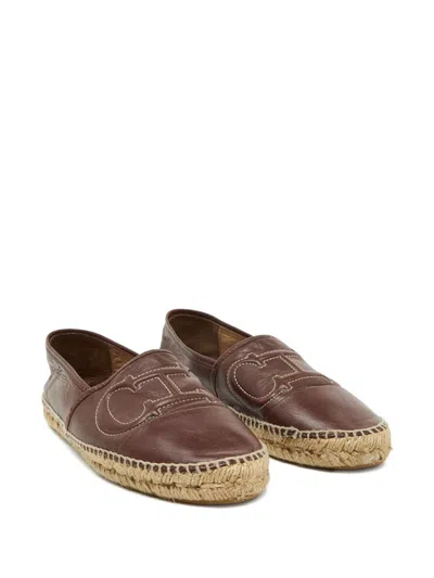 Pre-owned Carolina Herrera Vintage Leather Espadrilles