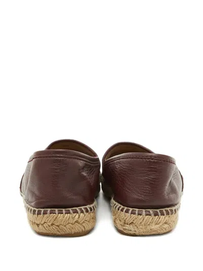 Pre-owned Carolina Herrera Vintage Leather Espadrilles