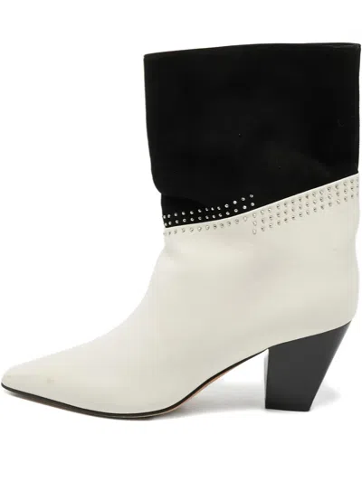 Pre-owned Jimmy Choo 70mm Pointed Toe Stud Boots