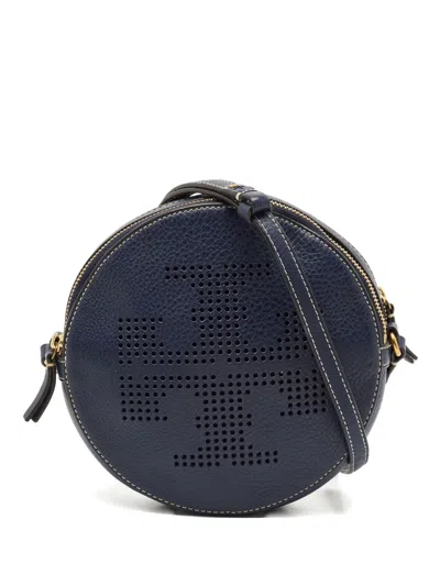 Pre-owned Tory Burch Perforated Leather Crossbody Bag