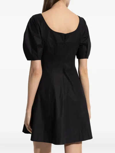 Theory Puff-sleeve Dress In Black