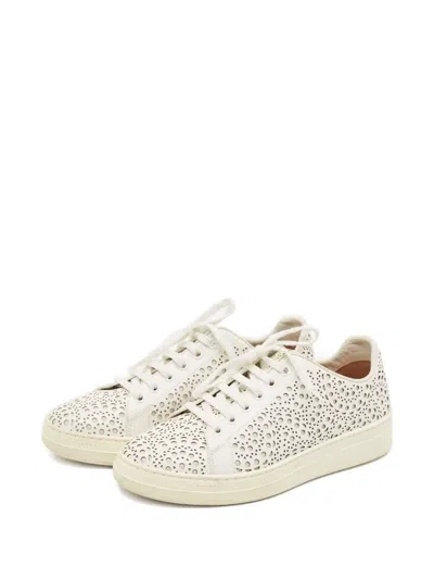 Pre-owned Alaïa Laser-cut Low-top Sneakers