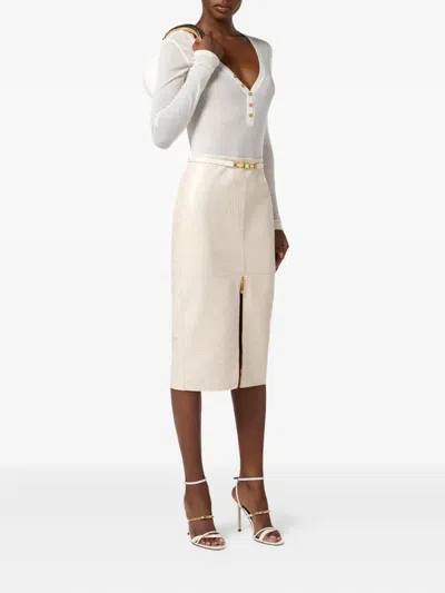 Elisabetta Franchi Skirt In White