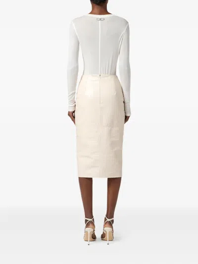 Elisabetta Franchi Skirt In White