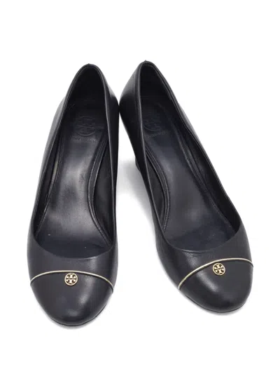 Pre-owned Tory Burch  70mm Leather Wedge Pumps