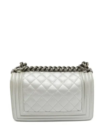 Pre-owned Chanel 2024 Mini Boy  Quilted-leather Shoulder Bag