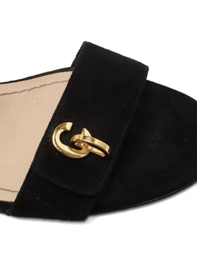 Pre-owned Dior 75mm Suede Buckle Sandals