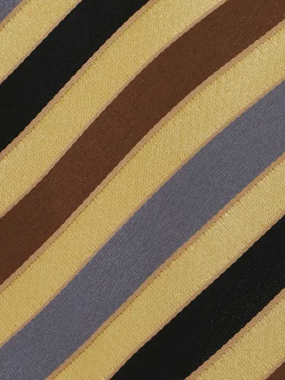 Pre-owned Brioni Vintage  Diagonal Stripe Silk Tie