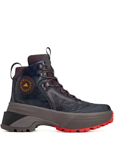 Adidas By Stella Mccartney X Terrex Camouflage-print Hiking Boots In Brown