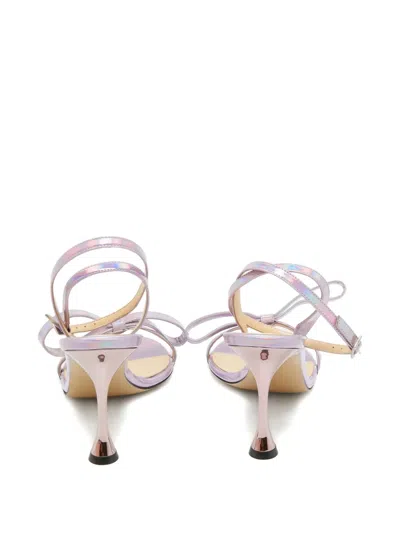 Pre-owned Mach&mach 90mm Leather Heeled Sandals