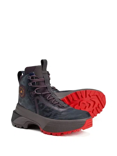 Adidas By Stella Mccartney X Terrex Camouflage-print Hiking Boots In Brown