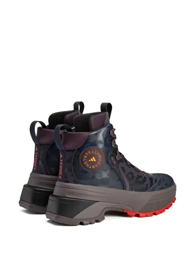 Adidas By Stella Mccartney X Terrex Camouflage-print Hiking Boots In Brown