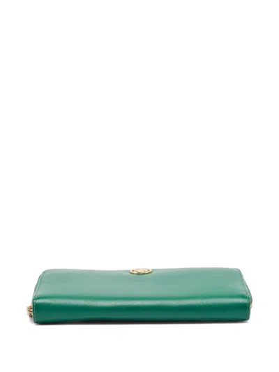 Pre-owned Tory Burch Leather Zip Wallet