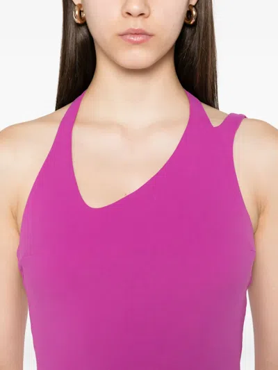 Patrizia Pepe Halter Neck Maxi Dress In Pink