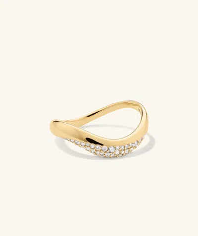 Mejuri Dôme Figure Diamond Dipped Ring