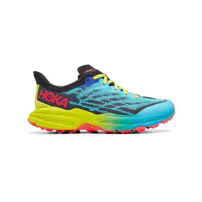 Hoka Speedgoat 5 1123158-sbbk Women's Scuba Blue Black Running Shoes In Blue