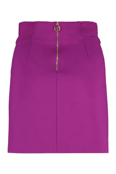 Pinko Gnomeo Mini Skirt In Purple